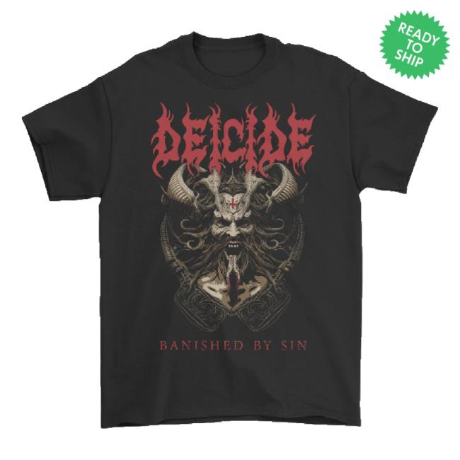Original Deicide - Banished By Sin Long Sleeve T Shirt Reigning Phoenix Music Shop