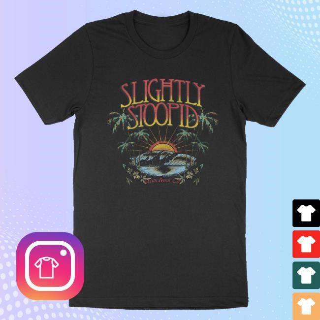 Slightly Stoopid Merch Vintage Summer Beach Ocean Beach Vintage Black Hoodie