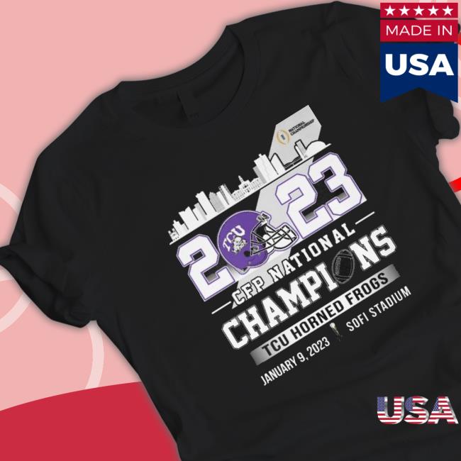 Tcu Horned Frogs Skyline 2023 Cfp National Champions Classic Shirt