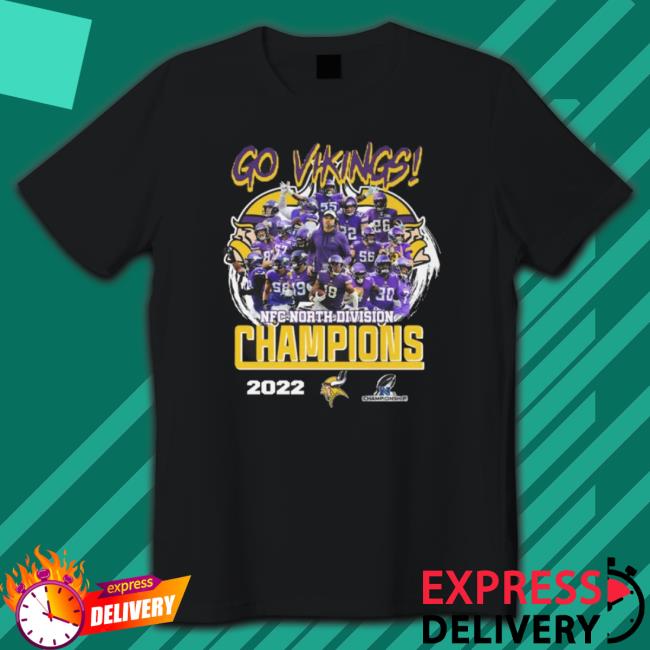 Go Minnesota Vikings Nfc North Division Champions 2022 Long Sleeve Shirt Go Minnesota Vikings Nfc North Division Champions 2022 T-shirt