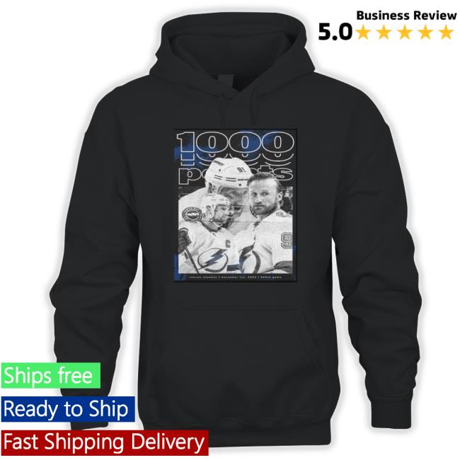Steven Stamkos 1000 Points For The Captain Tampa Bay Shirts Steven Stamkos 1000 Points For The Captain Tampa Bay Hooded Sweatshirt