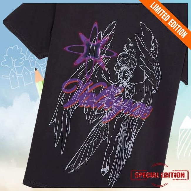 Valkyrae Angel Relaxed Fit Girls Hoodie