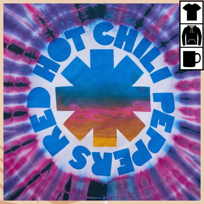 Official Red Hot Chili Peppers Merch Shop Store Rhcp X Freaktopia Tie Dye Ultraviolet Sweatshirt