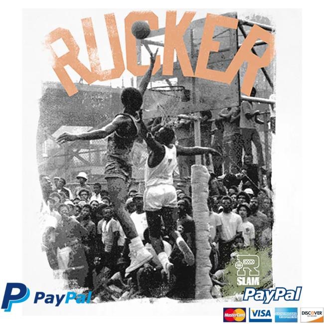 Slamgoods Merch Rucker Park X Slam Photo Heavy Tee Shirt