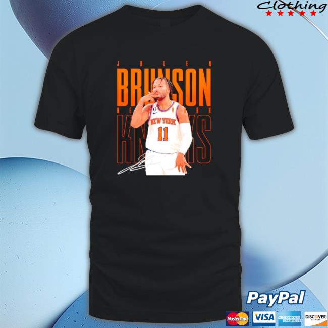 Jalen Brunson New York Knicks Signature 2022 T-Shirt