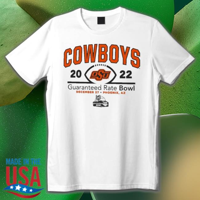 Guaranteed Rate Bowl 2022 Oklahoma State Cowboys Logo Tee
