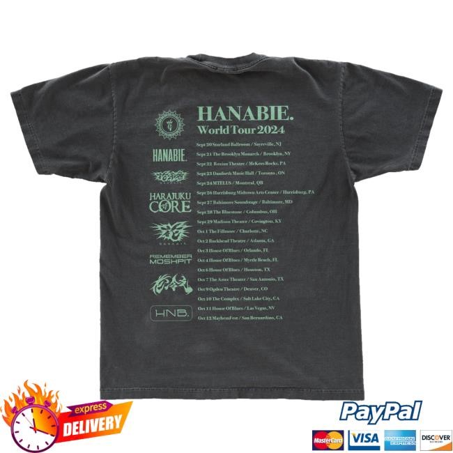 Hanabie Store Merch 2024 Tour Rabbit Hoodie