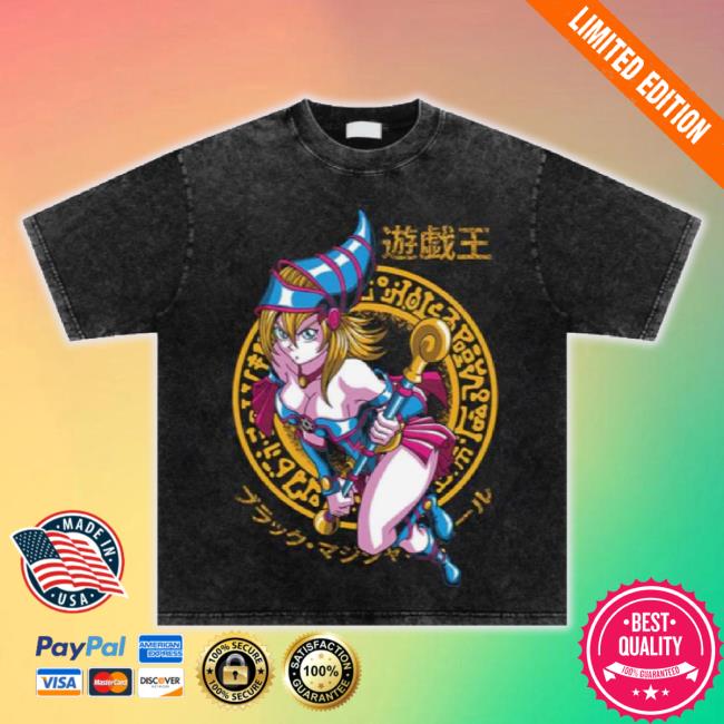 Official Everything Animee Merch Store Dark Magician Girl Vintage Washed Long Sleeve Tee Everythinganimee Shop