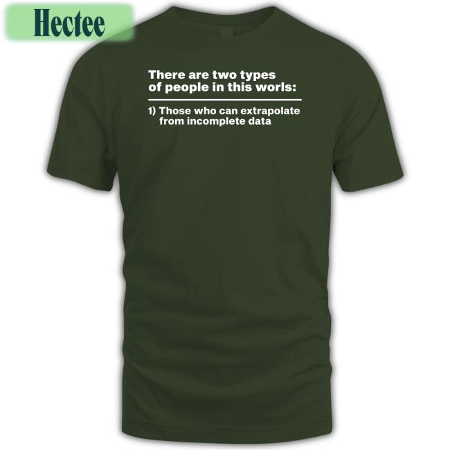 There Are Two Types Of People In This World Those Who Can Extrapolate Shirts Fewinstructionz