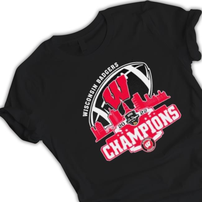 Official Champion Wisconsin Badgers Logo Las Vegas Bowl City 2022 Sweaters