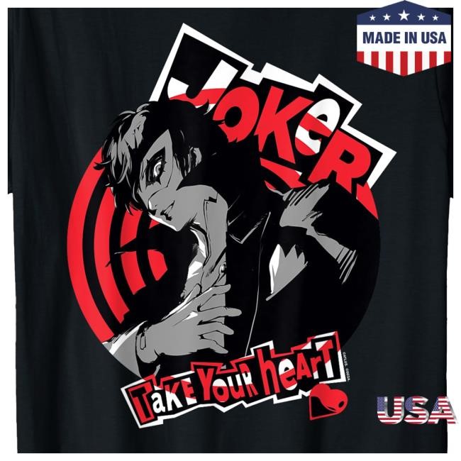 Persona 5 Joker Take Your Heart Atlus T Shirts
