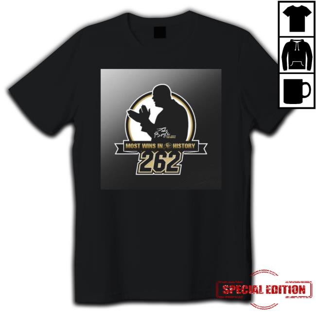 Tad Boyle 262 Most Wins In Colorado Basketball History Signature Long Sleeve Shirt