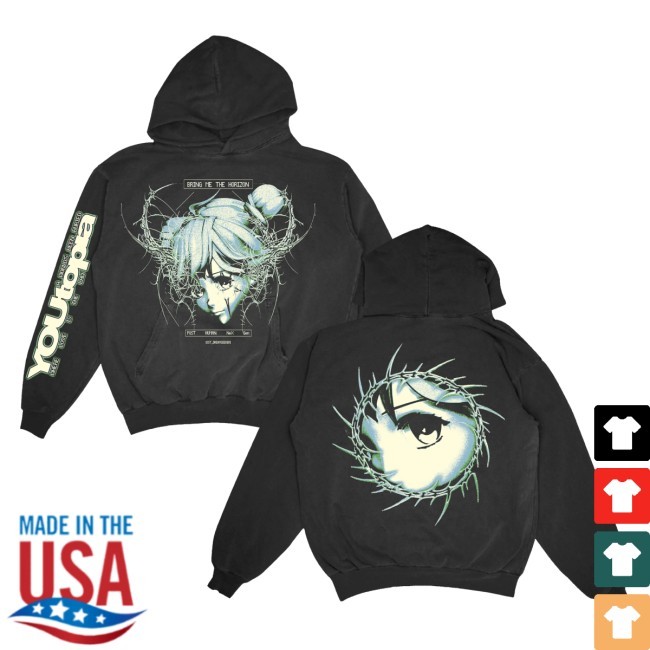 Official Bmth Merch Post Human Nex Gen Youtopia Black Tee Shirt
