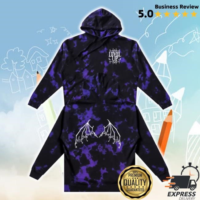 Official Level Up - Bat Wing Tie Dye Classic Shirt Level Up Dub Shop Merch Store