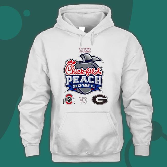 2022 Peach Bowl Ohio State University Buckeyes Vs Georgia Bulldogs Hoodie