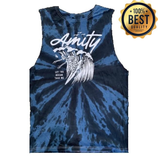 Official 24Hundred Merch The Amity Affliction Surfin Skelly Shirt Tie Dye