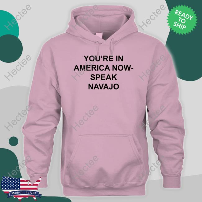 Mjdowntheshore You're In America Now Speak Navajo Tank Top