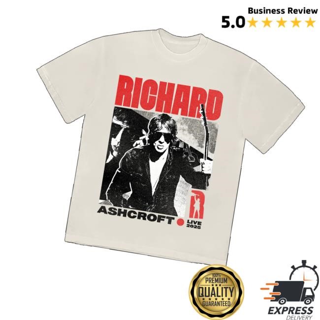 Richard Ashcroft Shop Ra Live 2025 Beige Tour Sweatshirt