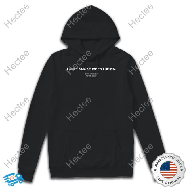I Only Smoke When I Drink Off-White C/O Virgil Abloh Fall Winter 2016 2017 A Pretty Woman Sweatshirt