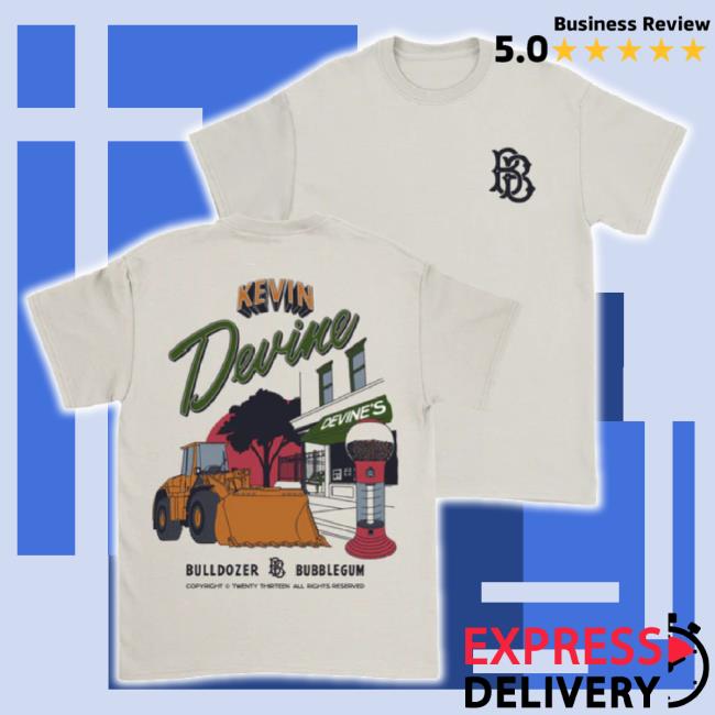 Original Downright Merch Store Kevin Devine - Bubbledozer T-Shirt And Bubblegum + Bulldozer 2Xlp Bundle (Pre-Order) T-Shirt Downrightmerch Shop