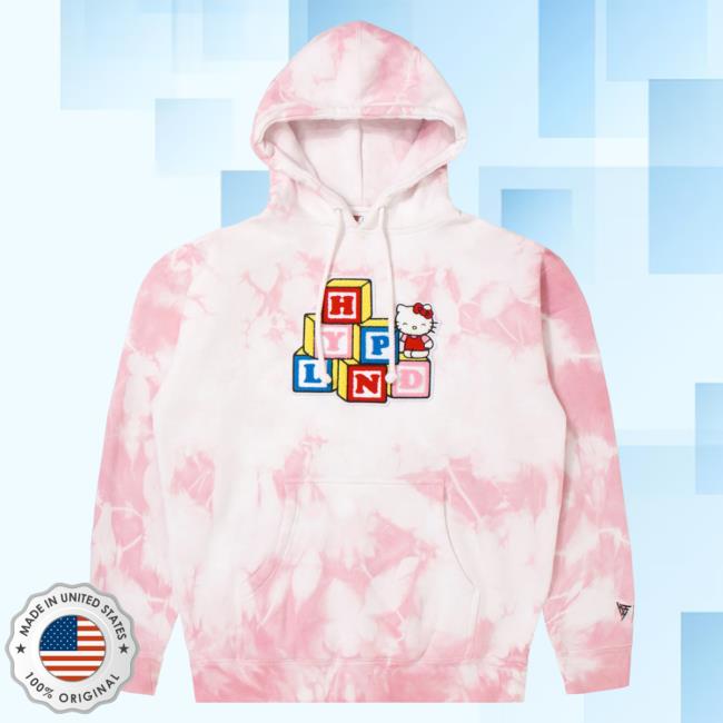 Official Hypland Clothing Merch Store Hypland Hello Kitty Blocks Crew (Tie Dye)