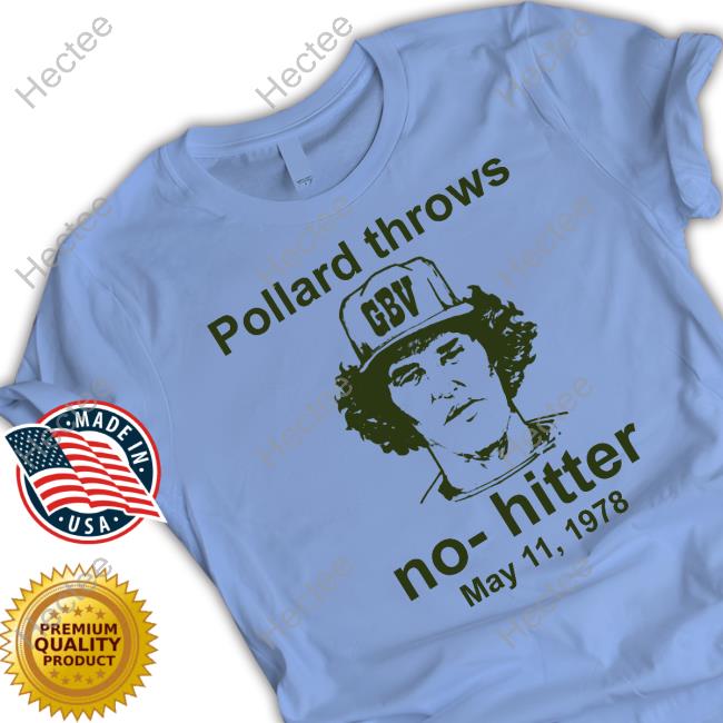 Repeating Cloud Pollard Throws No Hitters May 11 1978 New Shirt