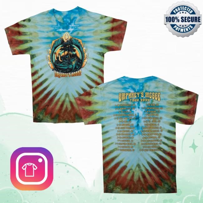 Umphrey's Mcgee Merch 2024 Tour Tie Dye Shirts