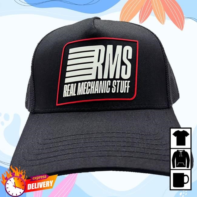 Donut Merch Store Real Mechanic Stuff Square Logo Trucker new cap