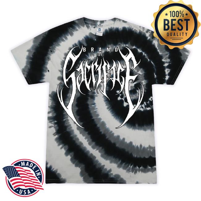 Official Brand Of Sacrifice Merch Store Sacrifice Black Swirl Tie Dye Long Sleeve Tee Brandofsacrifice Shop
