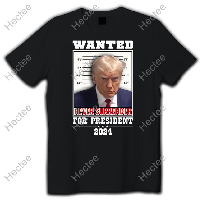 Wanted Never Surrender For President 2024 Hoodie Rpsagainsttrump