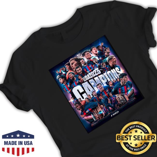 Congratulations To Barcelona Are La Liga 2023 Champions Vintage Shirt