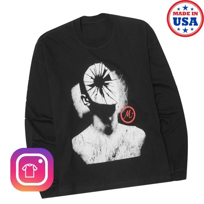 Mn-La Merch Store Head Shot Longsleeve Hooded Sweatshirt