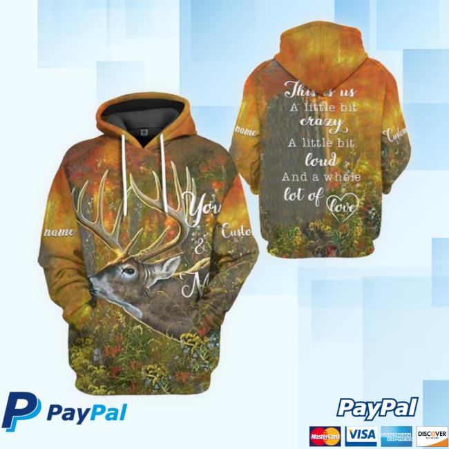 Gearhumans 3D This Is Us Right Deer Hoodie Sweatshirt