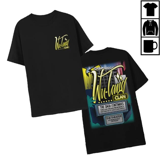 Official The Wu Tang Clan Merch Store Vegas Marquee Sweatshirt