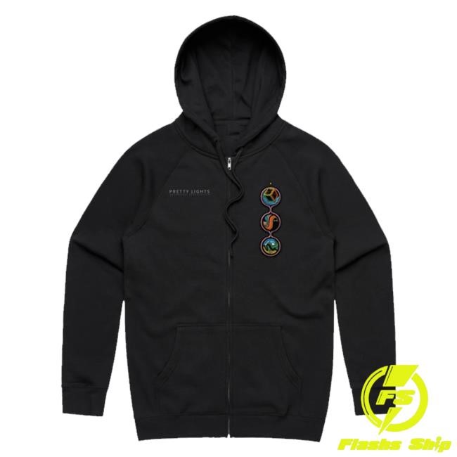 Trending Prettylightsmusic Merch Store Check Your Vector Zip Crewneck Sweatshirt