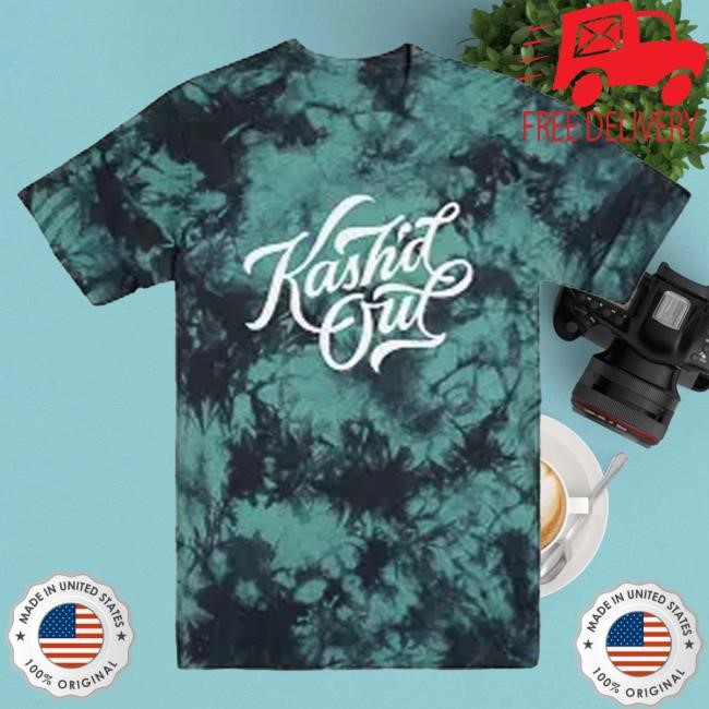 Official Kash'd Out Merch Blue Tie Dye Funny Shirt