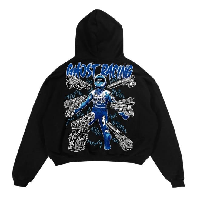 Official Ghost Racing Merch Shop Store Blue Pill Ghost Tee