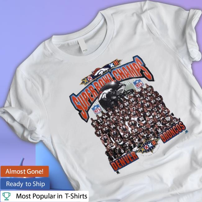 Denver Broncos Team Portrait Super Bowl Champions Hoodie Denver Broncos Team Portrait Super Bowl Champions Crewneck Sweatshirt