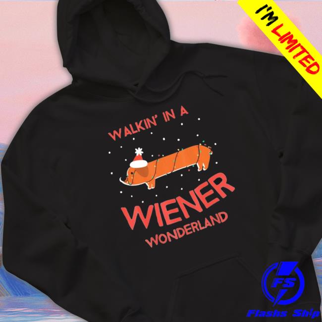 Official Dachshund Christmas Walkin’ In A Wiener Wonderland Tee