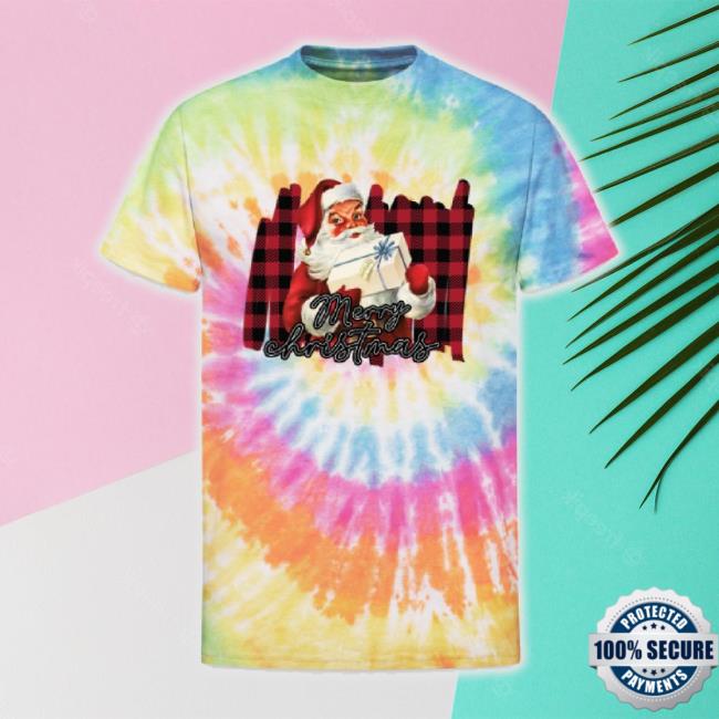Merry Christmas And Happy New Year Classic Tshirt. Unisex Tie Dye Sweatshirt