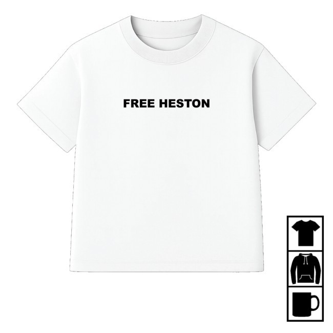 Free Heston Zip Up Hooded Sweatshirt Heston James Merch Store