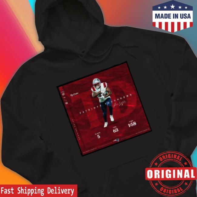 Pierre Strong Jr 2022 Patriots Touchdown New England Patriots 27 13 Cardinals Signature Hoodie Pierre Strong Jr 2022 Patriots Touchdown New England Patriots 27 13 Cardinals Signature Sweaters