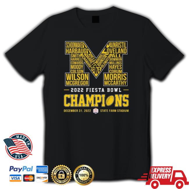 Michigan Wolverines 2022 Fiesta Bowl Champions 2022 Sweatshirt