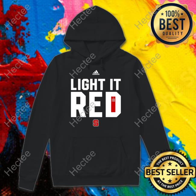 Dave Doeren Wearing Light It Red Sweatshirt North Carolina State