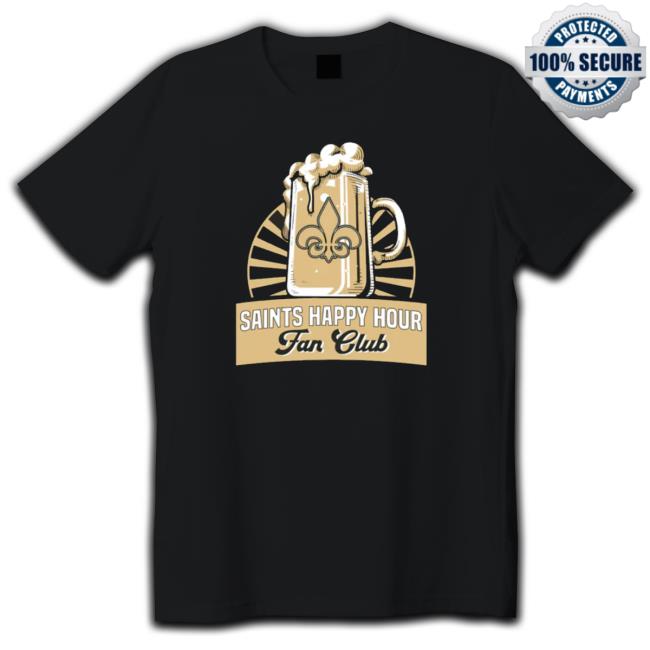 New Orleans Saints Happy Hour Fan Club Triblend Crewneck Sweatshirt