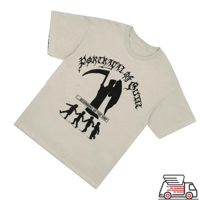 Portrayal Of Guilt Beginning Of The End Crewneck Sweatshirt Run For Cover Records Store Merch