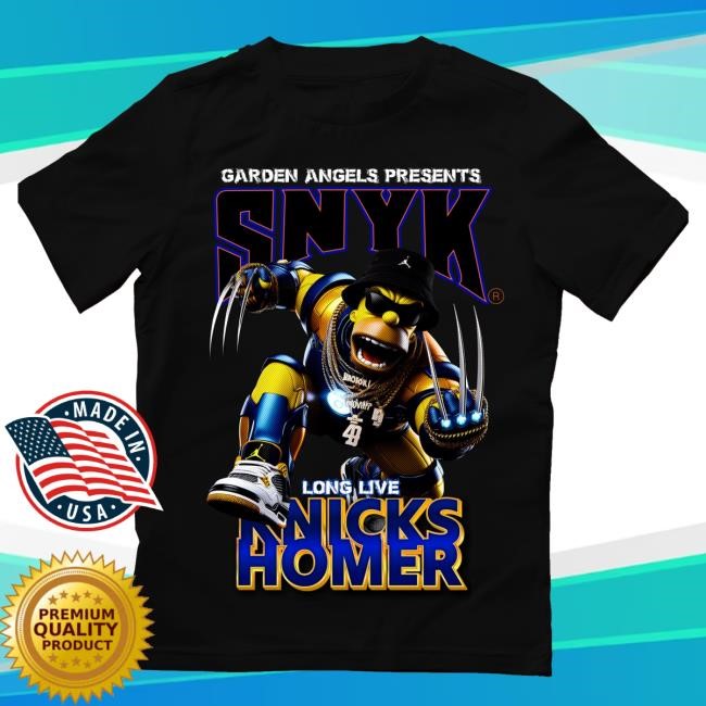 Knickshomer Garden Angels Presents Snyk Long Live Knicks Homer Hoodie