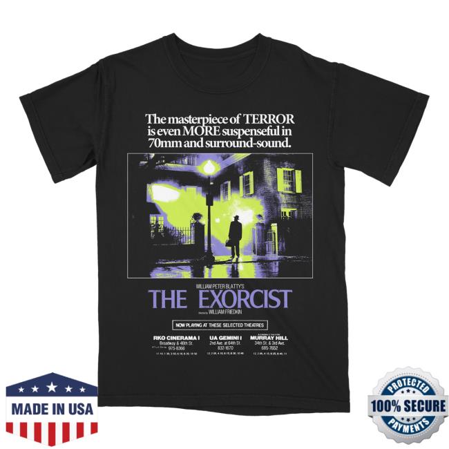 Official Studiohouse Designs The Exorcist Movie Promo T Shirt