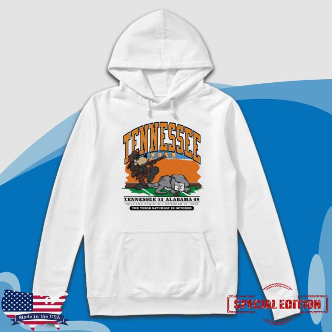 Men’s Tennessee Volunteers Over Alabama Crimson Tide 2022 Score Hooded Sweatshirt