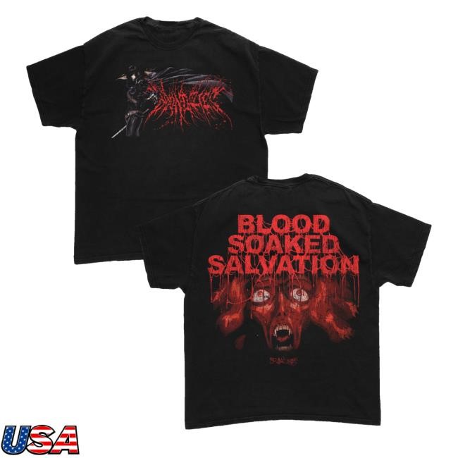 Boundaries Store Merch Blood Soaked Salvation Tee Shirt